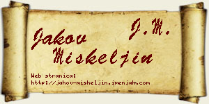 Jakov Miškeljin vizit kartica